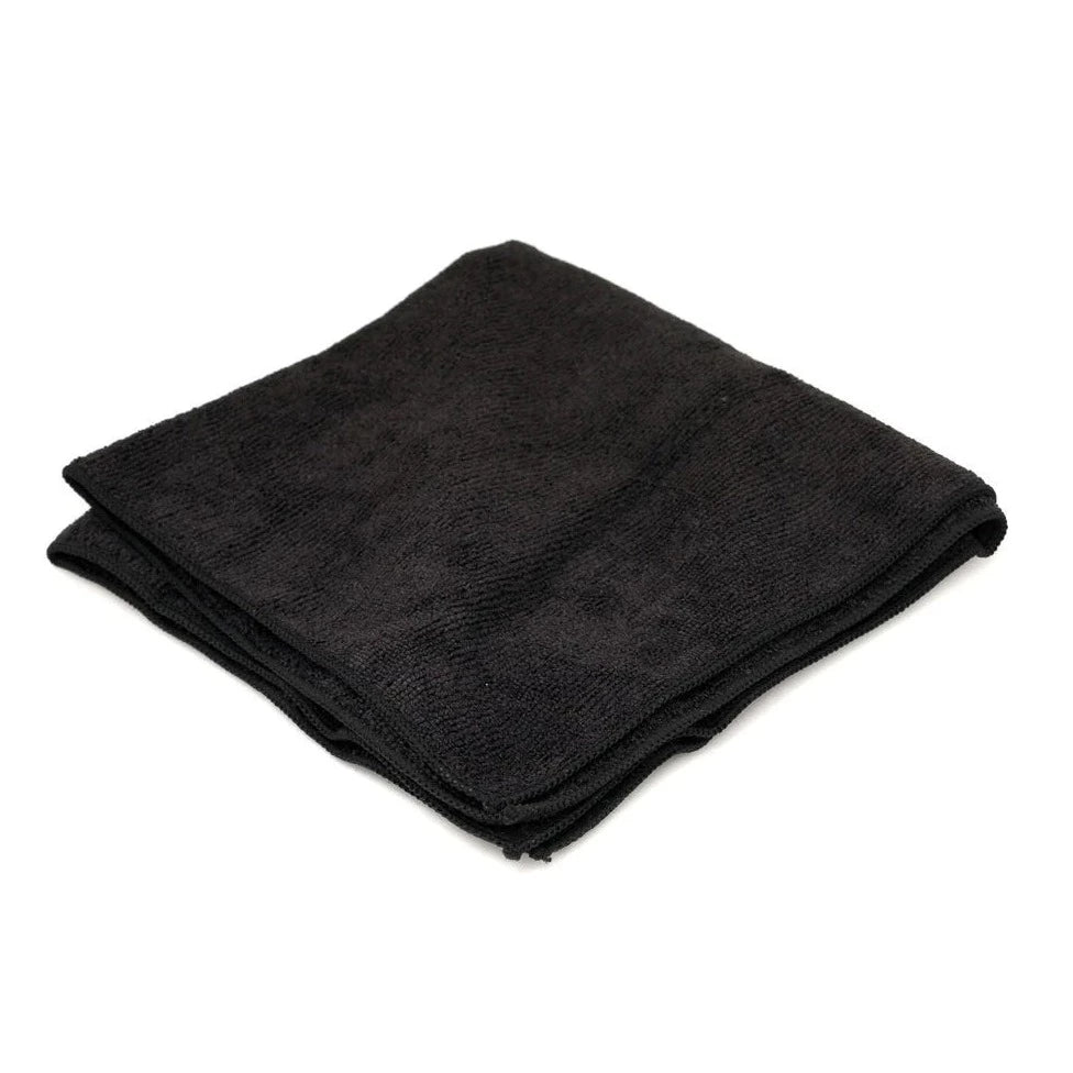 MICROFIBER BLACK CLOTH TOWEL 16" X 16"