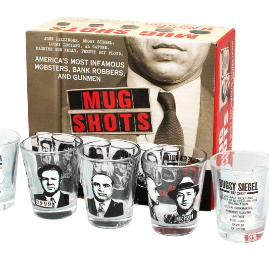 Mug Shots Shot Glass Set, 6 Pieces