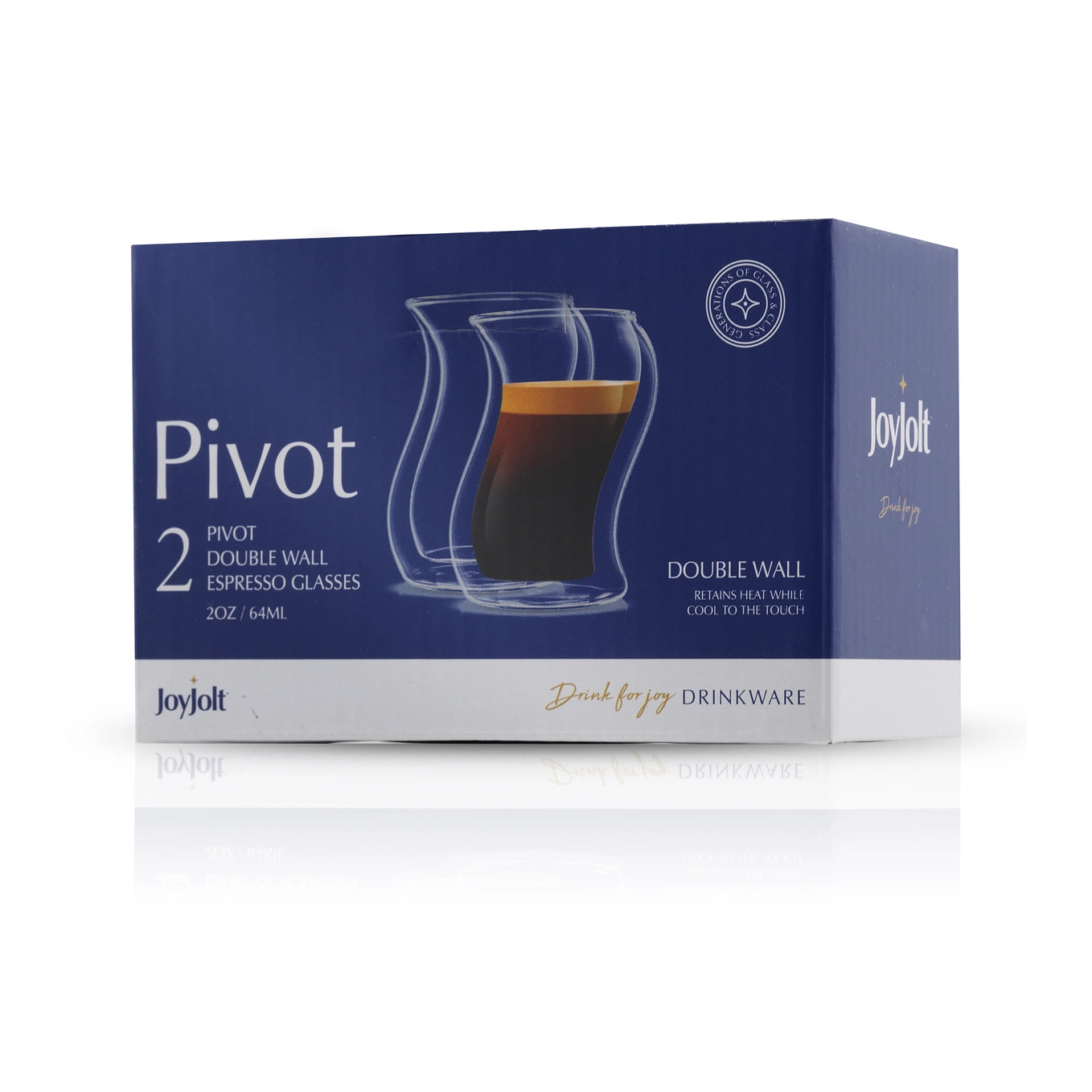 Pivot Double Wall Espresso Glasses - Set of 2