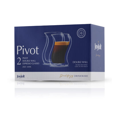 Pivot Double Wall Espresso Glasses - Set of 2