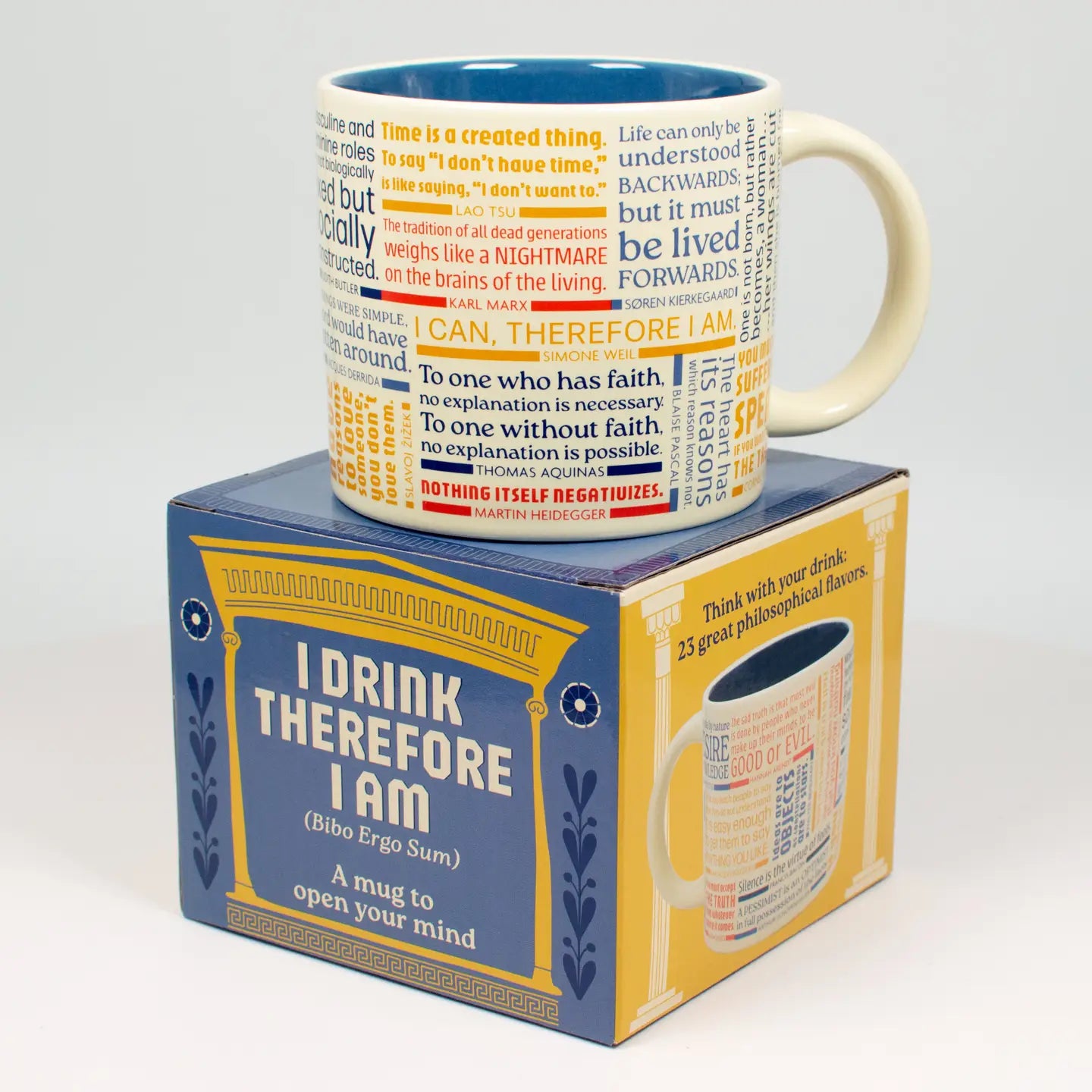 I Drink Therefore I Am (Philosophy Quote) Mug