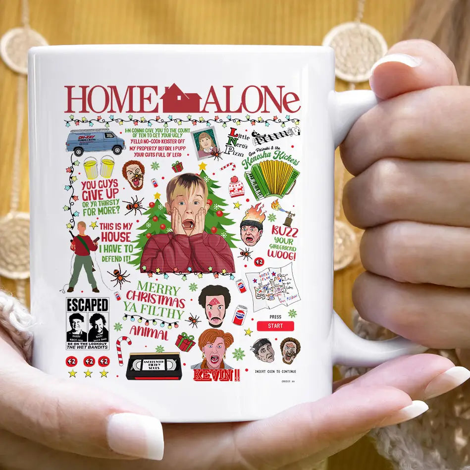 Home Alone Christmas Collage Mug