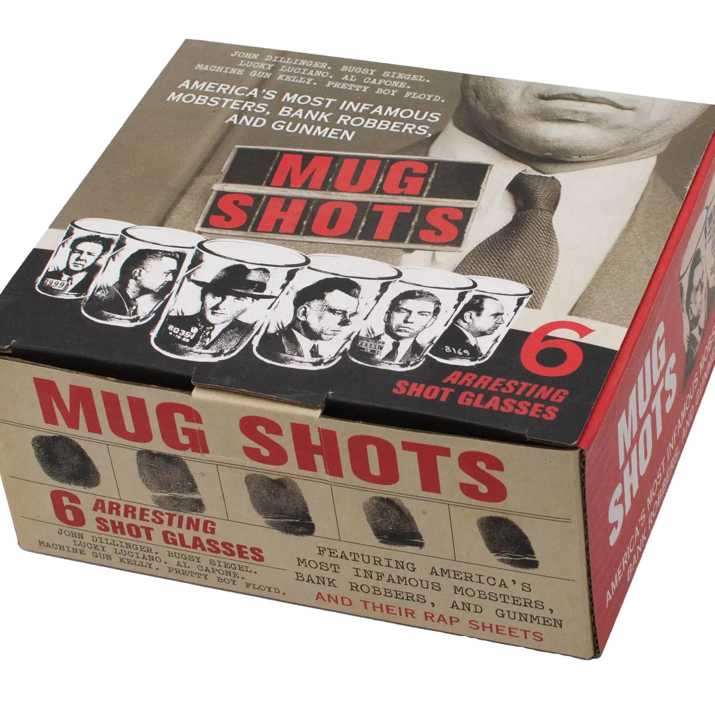 Mug Shots Shot Glass Set, 6 Pieces