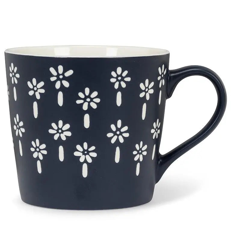 Mini Flowers Mug - Navy